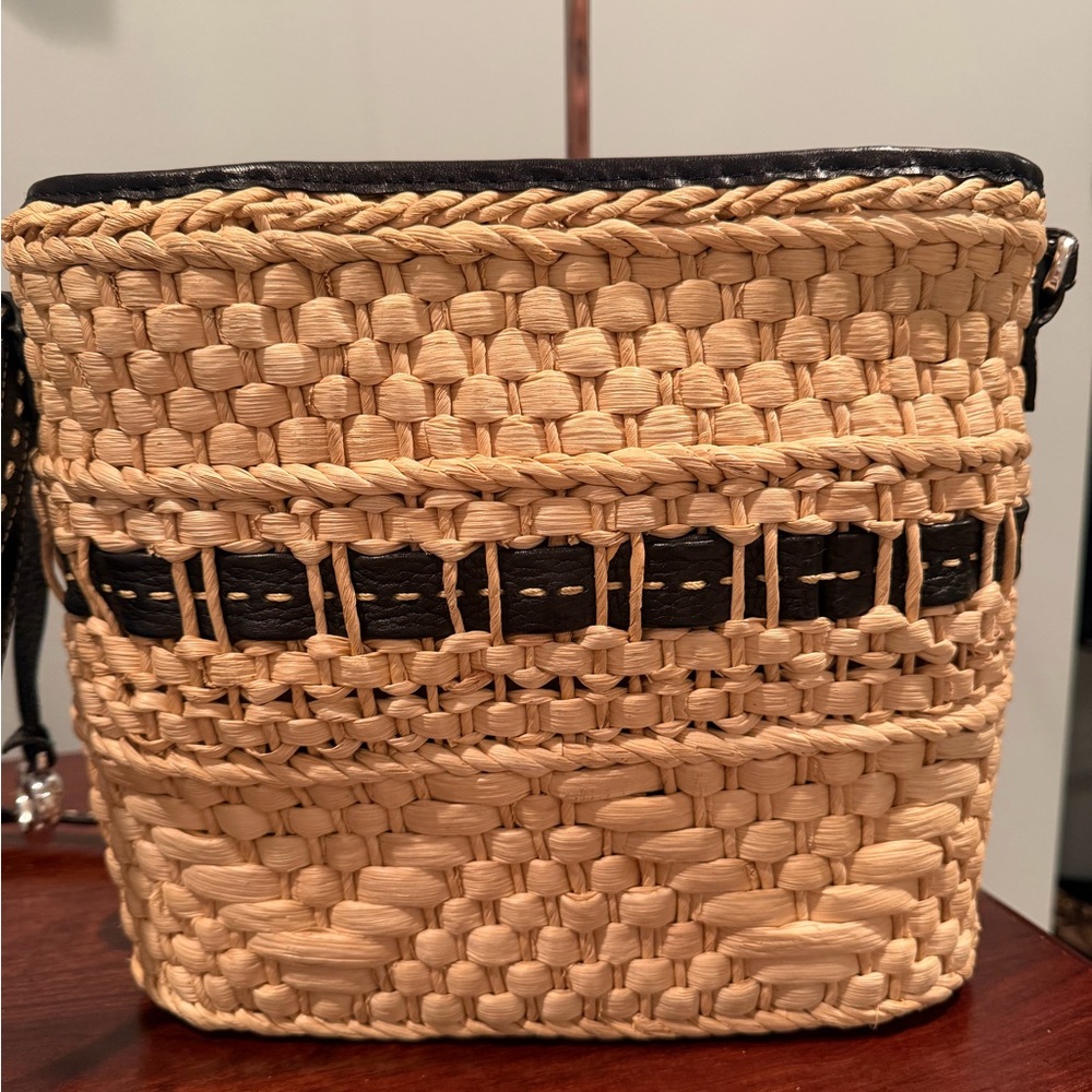 Brighton Straw Woven shoulder/crossbody Bag - Picture 9 of 13